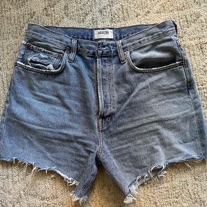 Agolde Riley shorts, size 29, color “snapshot”, pre-owned great condition.